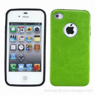 TPU case for iPhone4s, IMD PU layer, various colors are available, press logo is acceptable